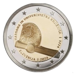 2 Euros SLOVÉNIE 2024 250 Ans de la bibliothèque nationale