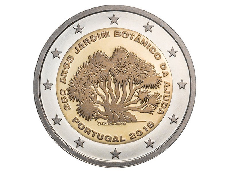 2 Euro PORTUGAL 2018  250 ans du jardin botanique Ajuda