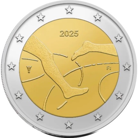 2 Euros FINLANDE 2025, 100 ans de l'Inter-Athlétisme