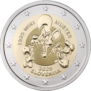 2 Euros SLOVÉNIE 2025 Miki Muster