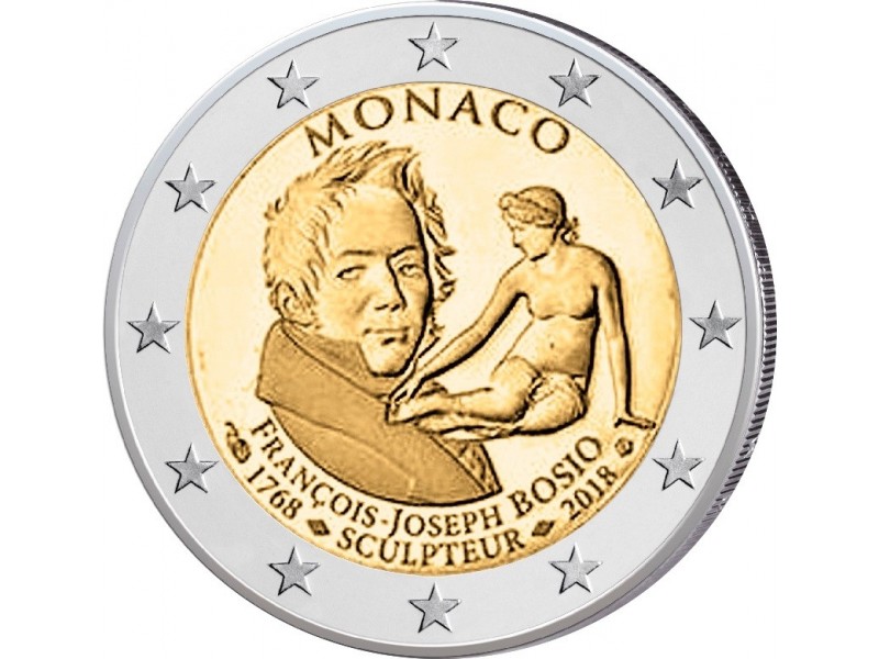 MONACO - Pièce 2 euros commémorative 2019 François Joseph-Bosio