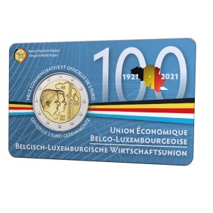 2 Euros BELGIQUE 2021 -Union économique belgo-luxembourgeoise 2