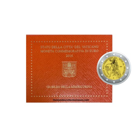 2 Euros VATICAN 2016  la Miséricorde