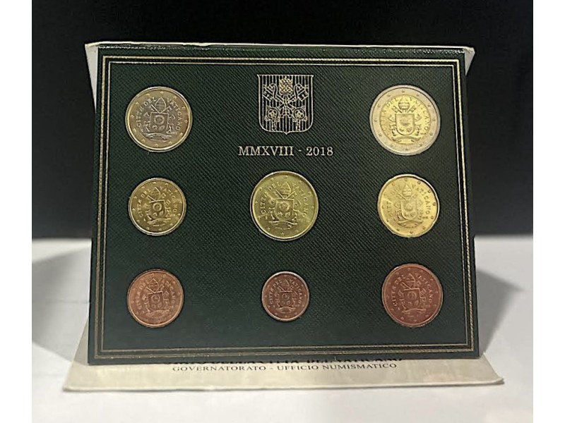 BU VATICAN, Série 8 pièces 2018, Les Armoiries...