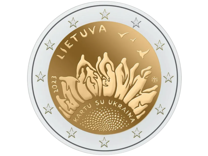 2 Euros LITUANIE 2025, UKRAINE