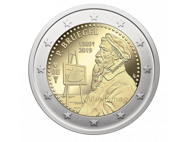 BELGIQUE pièce 2 Euros 2019 - 450e anniversaire de la mort de Pieter Bruegel dit  L'Ancien