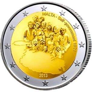 2 Euros MALTE 2013, Autonomie Gouvernementale