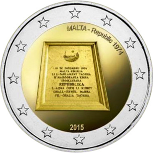 2 Euros MALTE 2015, République