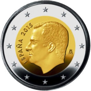 2 Euros Espagne 2015, Effigie du roi Felipe VI