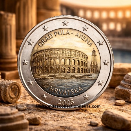 2 Euros CROATIE 2025, Arène de Pula