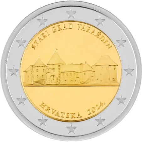 BU Coincard 2 Euros CROATIE 2024, Château de Varaždin