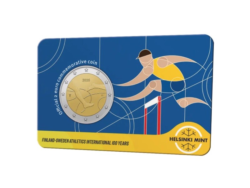 2 Euros FINLANDE 2025, BU Coincard , 100 ans...