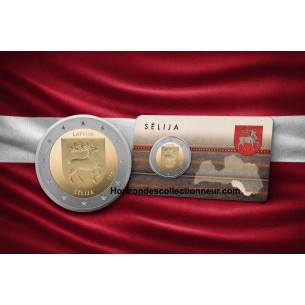2 Euros LETTONIE 2025 Coincard, Sélonie