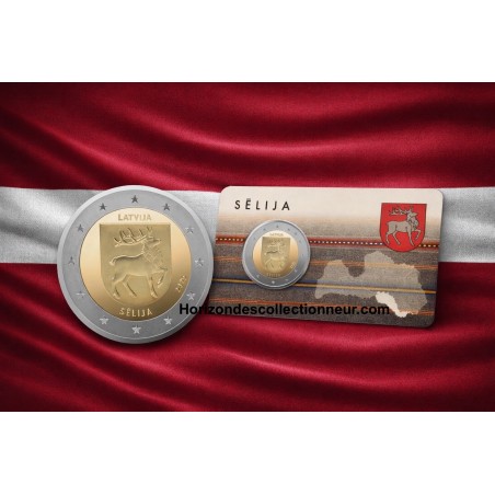 2 Euros LETTONIE 2025 Coincard, Sélonie
