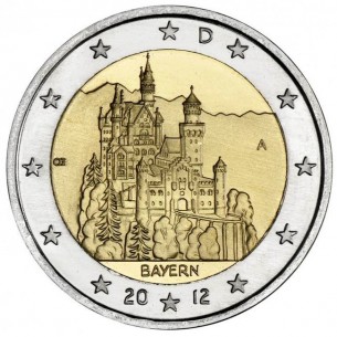 2 Euro Allemagne 2012- Château Neuschwanstein 2006-2023