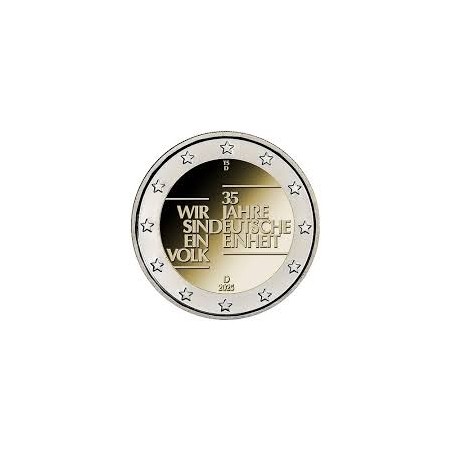 2 Euros ALLEMAGNE 2025 Réunification D