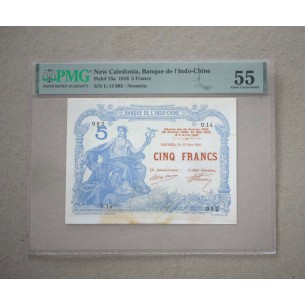 5 Francs NOUVELLE-CALÉDONIE 1916 P.15a PMG 55