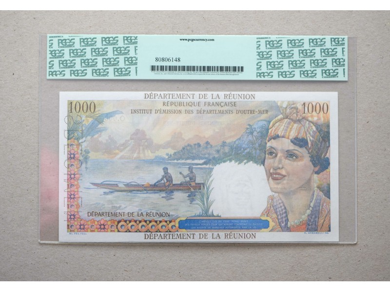 1000 Francs Union Française Spécimen ÎLE DE LA...