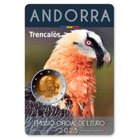 2 EUROS ANDORRE 2025 GYPAÈTE BARBU