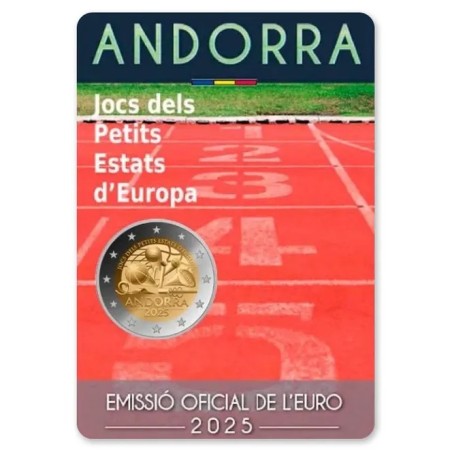 2 EUROS ANDORRE 2025 Jeux des petits états d'Europe