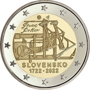 2 Euros SLOVAQUIE 2022, Machine à Vapeur