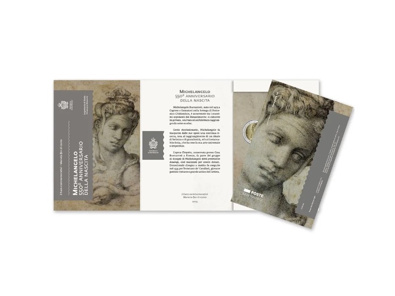 2 Euros SAINT MARIN 2025, Michel-Ange