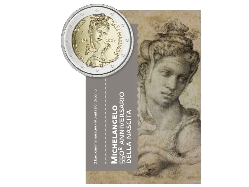 2 Euros SAINT MARIN 2025, Michel-Ange