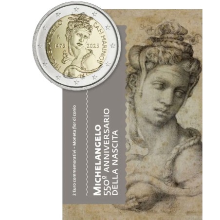 2 Euros SAINT MARIN 2025, Michel-Ange