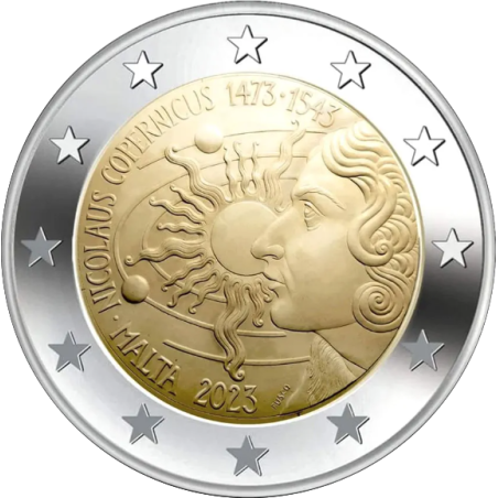 2 Euros MALTE 2023, Copernic