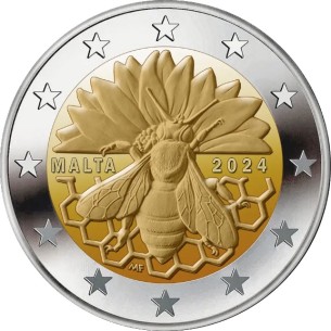2 Euros MALTE 2024, Abeille 2