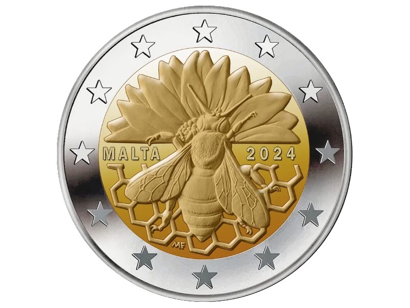 2 Euros MALTE 2024, Abeille