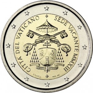 2 Euros com Vatican BU 2013-Siège Vacant de Benoît XVI 2