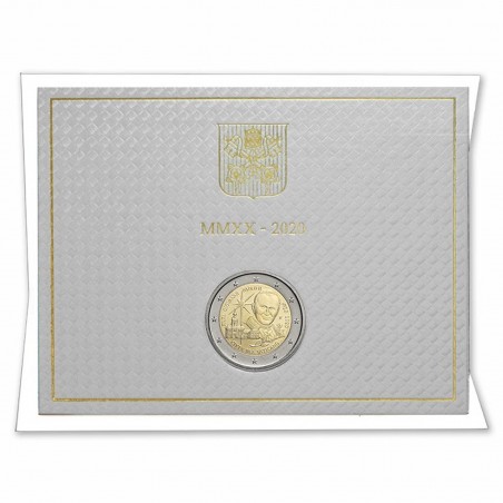 Pièce 2 Euros commémorative VTICAN  2020 - JEAN PAUL II