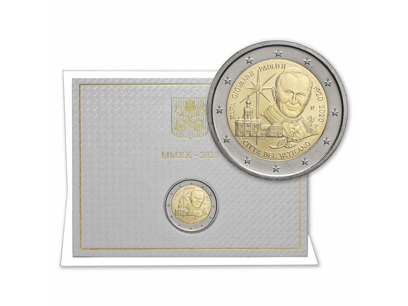 2 Euros Vatican 2020, JEAN PAUL II