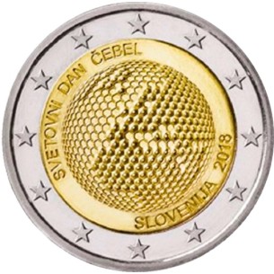 2 Euros SLOVÉNIE 2018, Abeille