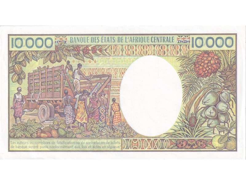 10000 Francs CAMEROUN 1990 P.23