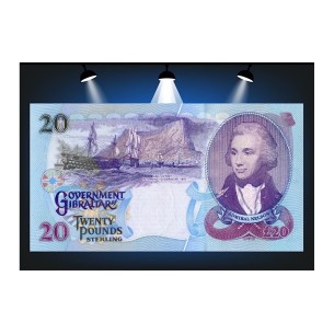 GIBRALTAR, BILLET, 20 Pounds 1995, P.27a NEUF, General... 2