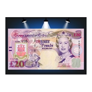 GIBRALTAR, BILLET, 20 Pounds 1995, P.27a NEUF, General...
