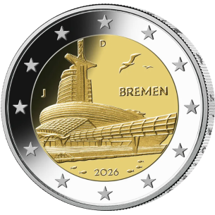 2 Euros ALLEMAGNE 2026, Brême