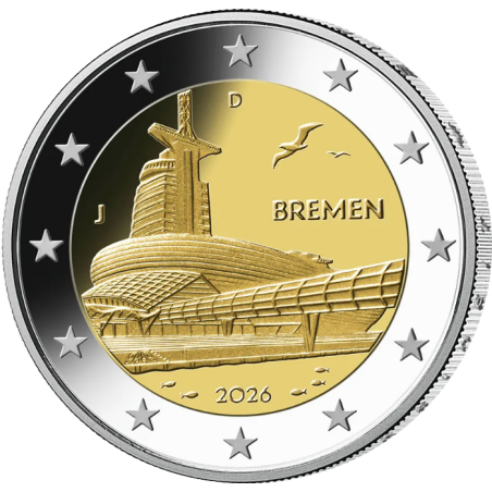 2 Euros ALLEMAGNE 2026, Brême