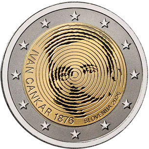2 Euros SLOVÉNIE 2026, Ivan Cankar