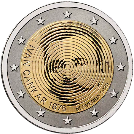 2 Euros SLOVÉNIE 2026, Ivan Cankar