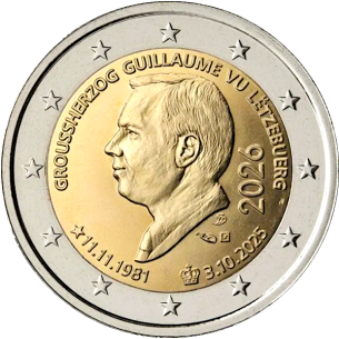 2 Euros LUXEMBOURG 2026, Guillaume