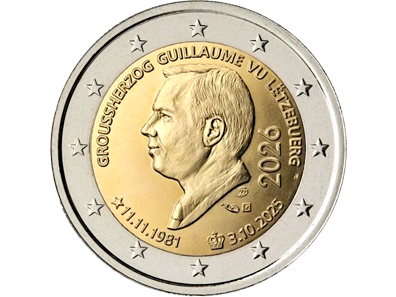 2 Euros LUXEMBOURG 2026, Guillaume