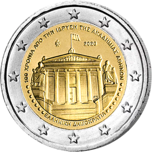 2 Euros GRÈCE 2026,100 ans de l’Académie d’Athènes