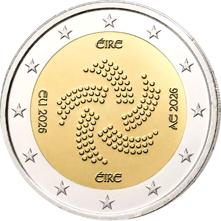 2 Euros IRLANDE 2026, Présidence de l’Union européenne