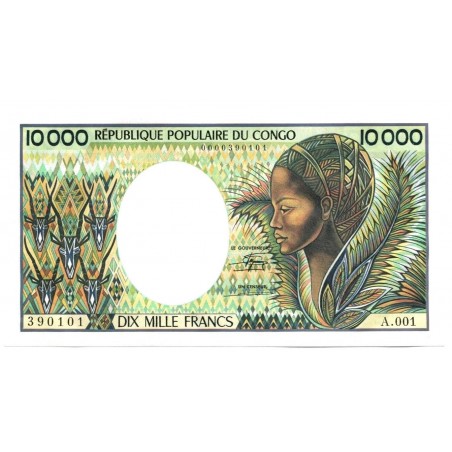 CONGO - Billet 1000 Francs (1983) P-07 Alphabet A.001