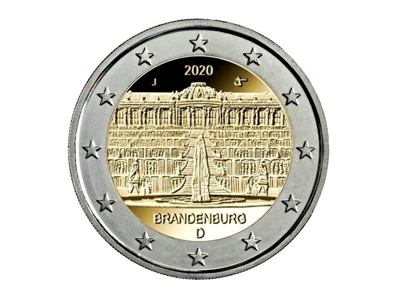 2 Euro Allemagne 2020 -Brandeburg de Sanssouci