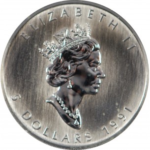CANADA 5 Dollars Elisabeth II 1991
