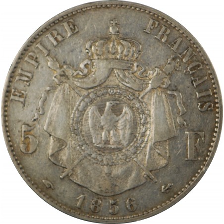 5 Francs Napoléon III tête nue 1856